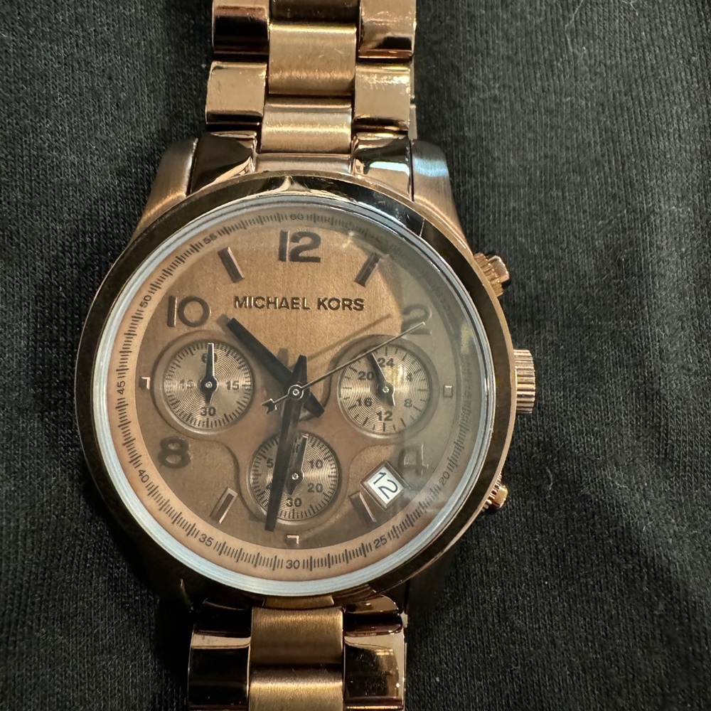 Michael Kors chocolate gold watch